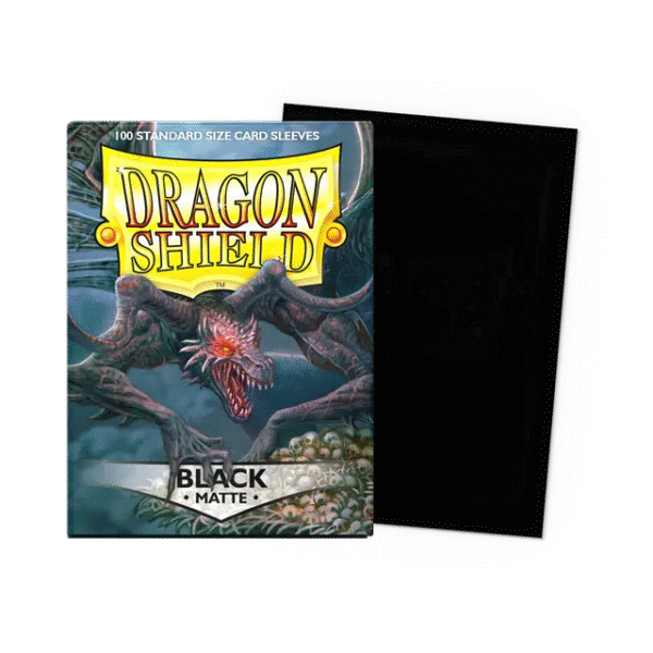 Dragon Shield - Standard Size Sleeves - Matte Black