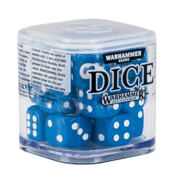 warhammer citadel 12mm dice set blue 282924
