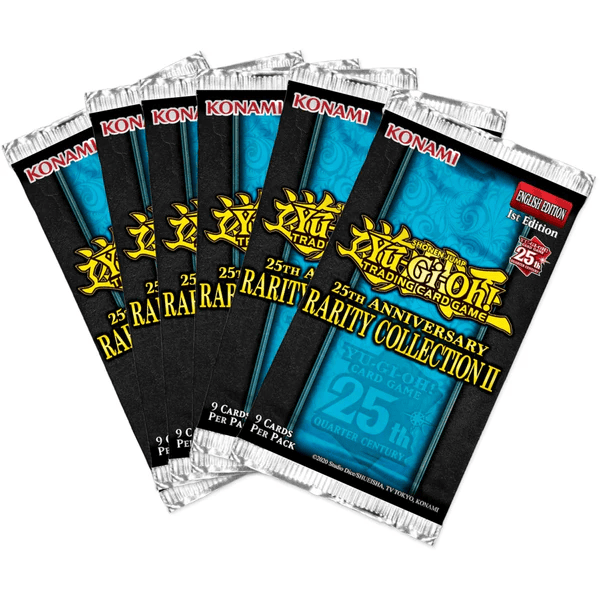 yu gi oh tcg 25th anniversary rarity collection ii 6 x booster packs 846533