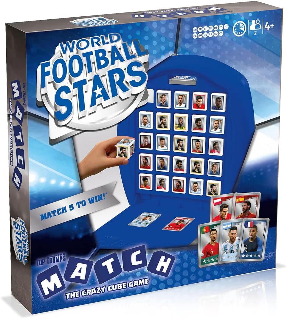 7183lQjUz1L._AC_SL1200 Top Trumps Match World Football Stars - The Crazy Cube Game