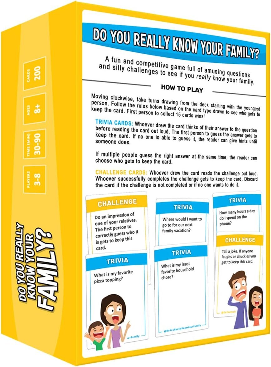 Do You Really Know Your Family? Board Game