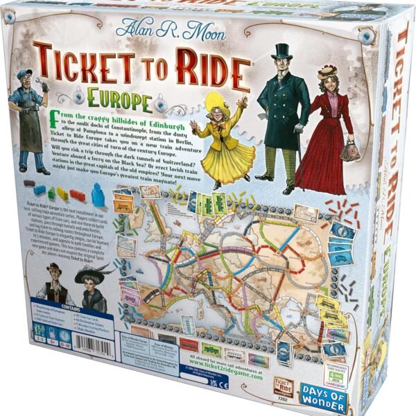 Ticket to Ride Europe Board Game