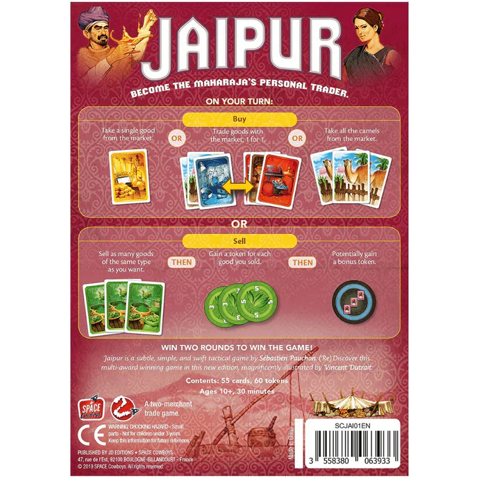 Jaipur 2nd Edition Board Game